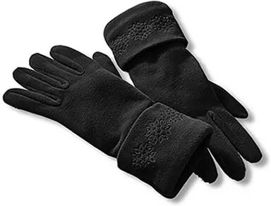 Tchibo - Microfleece-Handschuhe - Schwarz - Gr.: 7,5 Microfleece  7,5