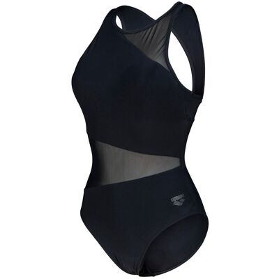 arena Feel Damen Badeanzug Mesh Angle Vent Back - Damen - Gr. 44 - schwarz arena Feel Damen Badeanzug Mesh Angle Vent Back - Damen - Gr. 44 - schwarz