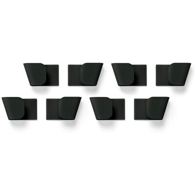 Tchibo - 4 Wandhalterungen für Deckel - schwarz Tchibo - 4 Wandhalterungen für Deckel - schwarz
