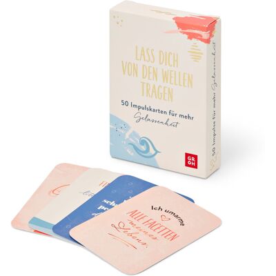 Tchibo - Gelassenheits-Karten-Set »Lass Dich von den Wellen tragen« - mehrfarbig Tchibo - Gelassenheits-Karten-Set »Lass Dich von den Wellen tragen« - mehrfarbig
