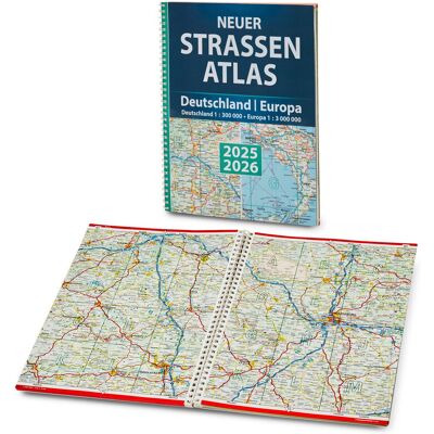 Tchibo - Buch: Neuer Strassen-Atlas Deutschland/Europa 2025/2026 Tchibo - Buch: Neuer Strassen-Atlas Deutschland/Europa 2025/2026
