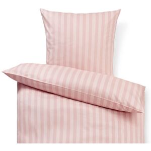 Satin-Bettwäsche - Tchibo - Rosa/Gestreift Baumwolle Rosa  unisex