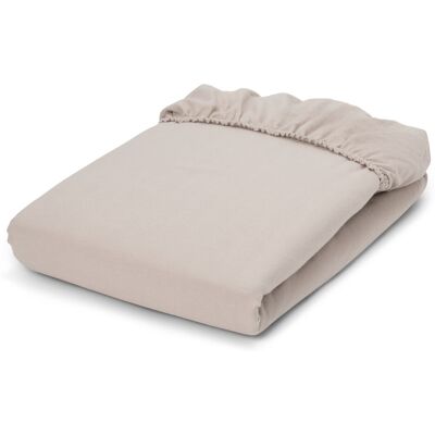 Tchibo - Edelflanell-Fixleintuch - grau-beige Tchibo - Edelflanell-Fixleintuch - grau-beige
