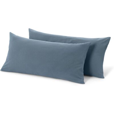 Tchibo - 2 Jersey-Kopfkissenbezüge - blau Tchibo - 2 Jersey-Kopfkissenbezüge - blau