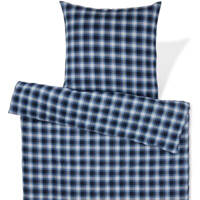 Tchibo - Biber-Bettwäsche - dunkelblau Tchibo - Biber-Bettwäsche - dunkelblau