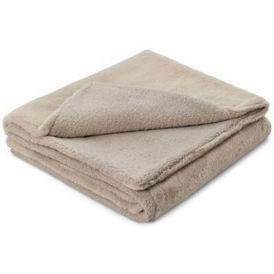 Tchibo - Kuscheldecke aus Kunstfell - beige Tchibo - Kuscheldecke aus Kunstfell - beige