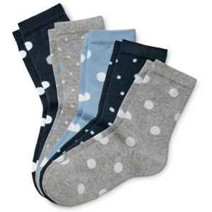 Tchibo - 5 Paar Socken - Silber/Meliert -Kinder - Gr.: 27-30 Polyester 1x 27-30 unisex