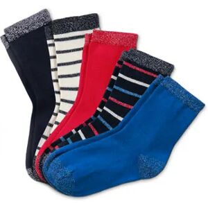 Tchibo - 5 Paar Socken - Dunkelblau/Gestreift -Kinder - Gr.: 39-42 Polyester 1x 39-42 unisex