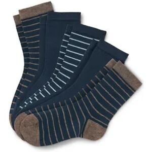 Tchibo - 5 Paar Kinder-Socken - Dunkelblau/Gestreift -Kinder - Gr.: 31-34 Baumwolle 2x 31-34 unisex