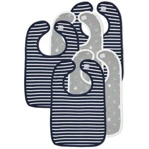 Tchibo - 5 Lätzchen - Weiss/Gestreift -Baby - 100% Baumwolle Baumwolle 3x  unisex