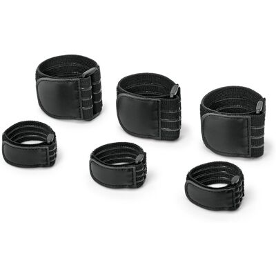 Tchibo - 6 elastische Befestigungsgurte - schwarz Tchibo - 6 elastische Befestigungsgurte - schwarz