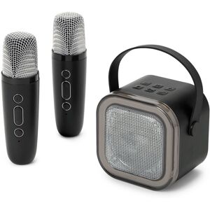 Tchibo - Karaoke-Set mit Lautsprecher und 2 kabellosen Mikrofonen - silber Tchibo - Karaoke-Set mit Lautsprecher und 2 kabellosen Mikrofonen - silber