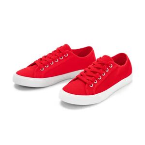 Tchibo - Canvas-Sneaker - Rot - Gr.: 38 Kunststoff Rot 38 female