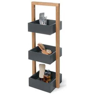 Standregal mit 3 Stauraum-Kästen - Tchibo - Anthrazit Holz   unisex