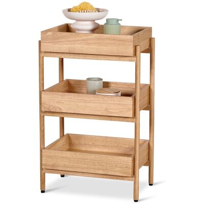 Tchibo - Standregal aus Massivholz mit 3 Fächern - 50x35x80cm - naturfarben - Tchibo - Standregal aus Massivholz mit 3 Fächern - 50x35x80cm - naturfarben -