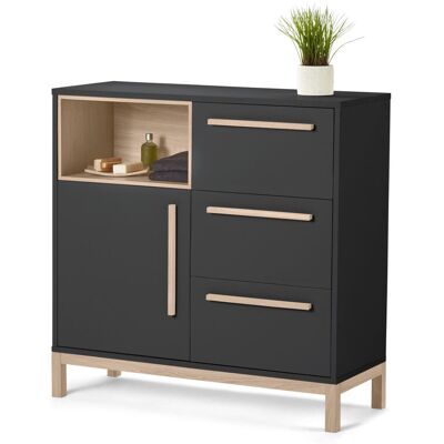 Tchibo - Bad-Sideboard »Eklund« - 90x35x89,5cm - anthrazit - Tchibo - Bad-Sideboard »Eklund« - 90x35x89,5cm - anthrazit -