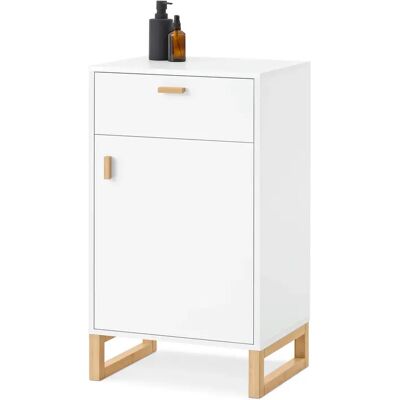 Tchibo - Beistellschrank mit Tür und Schublade - 45x35x90cm - weiss - Tchibo - Beistellschrank mit Tür und Schublade - 45x35x90cm - weiss -