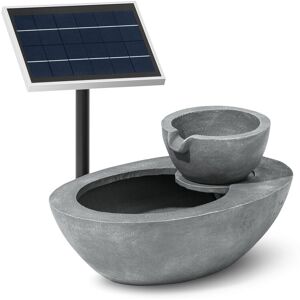 Tchibo - Solar-Gartenbrunnen - 50x30x25cm - grau - Polyresin / Acryl Tchibo - Solar-Gartenbrunnen - 50x30x25cm - grau - Polyresin / Acryl