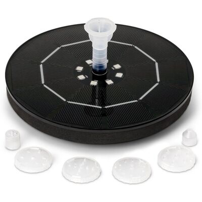 Tchibo - Schwimmender Solar-Springbrunnen mit Akku und LED-Beleuchtung - schwarz Tchibo - Schwimmender Solar-Springbrunnen mit Akku und LED-Beleuchtung - schwarz