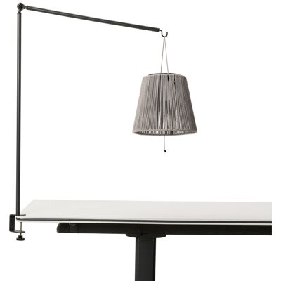 Tchibo - Akku-Solar-Laterne mit Tischhalterung - schwarz Tchibo - Akku-Solar-Laterne mit Tischhalterung - schwarz
