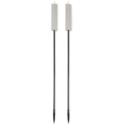Tchibo - 2 LED-Gartenfackeln - grau Tchibo - 2 LED-Gartenfackeln - grau