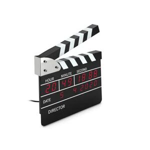 Digitale Regieklappen-Uhr - Tchibo - Schwarz Kunststoff   unisex
