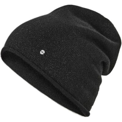 Tchibo - Glitzernde Feinstrick-Beanie - schwarz Tchibo - Glitzernde Feinstrick-Beanie - schwarz