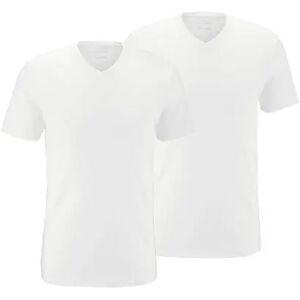 Tchibo - 2 T-Shirts mit V-Ausschnitt - Weiss - 100% Baumwolle - Gr.: XXL Baumwolle  XXL (60/62) male