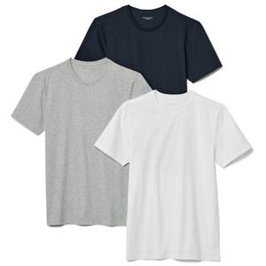 Tchibo - 3 T-Shirts mit Rundhalsausschnitt - Weiss/Meliert - 100% Baumwolle - Gr.: XXL Baumwolle 1x XXL male