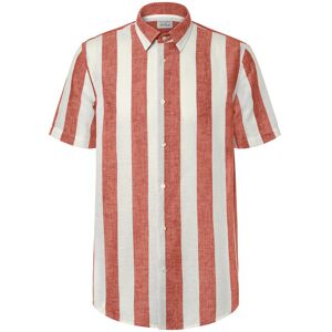 Tchibo - Kurzarmhemd mit Leinen - Herren - Gr. XL - weiss/gestreift Tchibo - Kurzarmhemd mit Leinen - Herren - Gr. XL - weiss/gestreift