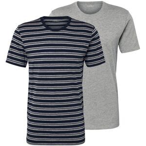 Tchibo - 2 T-Shirts - Herren - Gr. XL - hellgrau/gestreift Tchibo - 2 T-Shirts - Herren - Gr. XL - hellgrau/gestreift