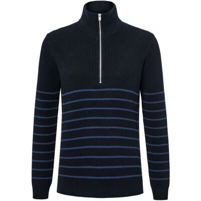 Tchibo - Troyer-Pullover - Herren - Gr. XXL - blau/gestreift Tchibo - Troyer-Pullover - Herren - Gr. XXL - blau/gestreift