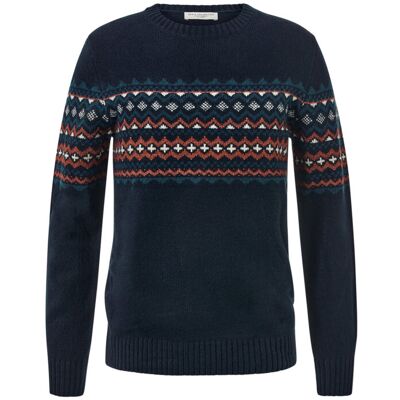 Tchibo - Strickpullover - Herren - Gr. M - creme/print Tchibo - Strickpullover - Herren - Gr. M - creme/print