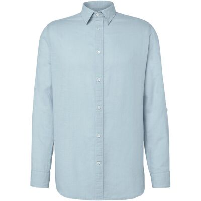Tchibo - Hemd mit Leinen - Herren - Gr. M - hellblau Tchibo - Hemd mit Leinen - Herren - Gr. M - hellblau