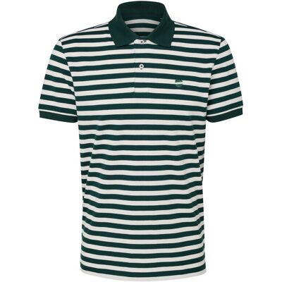 Tchibo - Piqué-Poloshirt - Herren - Gr. L - dunkelgrün/gestreift Tchibo - Piqué-Poloshirt - Herren - Gr. L - dunkelgrün/gestreift