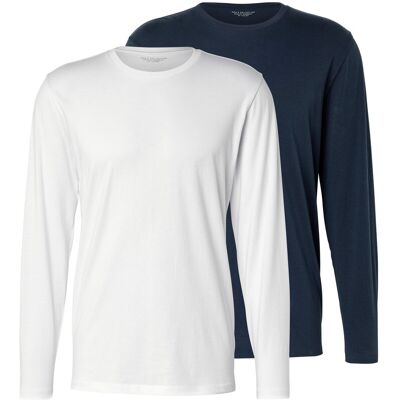 Tchibo - 2 Langarmshirts - Herren - Gr. L - dunkelblau Tchibo - 2 Langarmshirts - Herren - Gr. L - dunkelblau