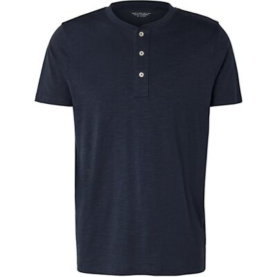 Tchibo - Kurzarm-Henley - Herren - Gr. L - dunkelblau Tchibo - Kurzarm-Henley - Herren - Gr. L - dunkelblau