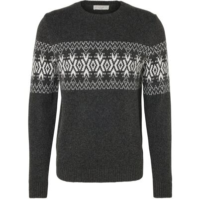 Tchibo - Strickpullover - Herren - Gr. M - anthrazit/jacquard Tchibo - Strickpullover - Herren - Gr. M - anthrazit/jacquard