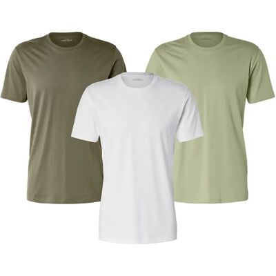Tchibo - 3 T-Shirts mit Rundhalsausschnitt - Herren - Gr. L - grün Tchibo - 3 T-Shirts mit Rundhalsausschnitt - Herren - Gr. L - grün