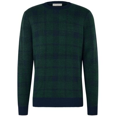 Tchibo - Strickpullover - Herren - Gr. L - grün/kariert Tchibo - Strickpullover - Herren - Gr. L - grün/kariert