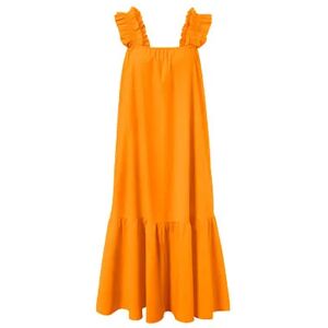 Tchibo - Popeline-Kleid - Orange - Gr.: 40 Baumwolle  40 female