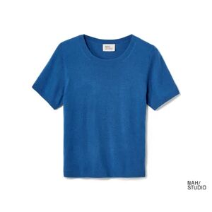 Tchibo - NAH/STUDIO Kurzpullover   recycelte Wolle/ Cashmere - Blau - 100% Baumwolle - Gr.: M Polyester  M female
