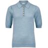 Tchibo - Strick-Polo aus Wolle (Merinowolle) - Hellblau - Gr.: L Merino  L 44/46 female