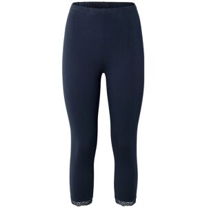 Tchibo - 3/4-Leggings mit Spitzenborte - Damen - Gr. M - dunkelblau Tchibo - 3/4-Leggings mit Spitzenborte - Damen - Gr. M - dunkelblau