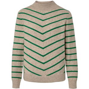 Tchibo - Gestreifter Strickpullover mit Stehkragen - Damen - Gr. XXL - beige/gestreift Tchibo - Gestreifter Strickpullover mit Stehkragen - Damen - Gr. XXL - beige/gestreift