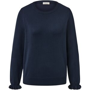 Tchibo - Feinstrickpullover mit Rüschendetail - Damen - Gr. S - dunkelblau Tchibo - Feinstrickpullover mit Rüschendetail - Damen - Gr. S - dunkelblau