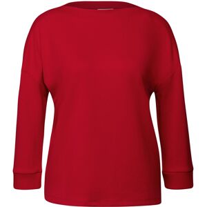Street One T-Shirt mit Rippdetail - Damen - Gr. 42 - rot Street One T-Shirt mit Rippdetail - Damen - Gr. 42 - rot