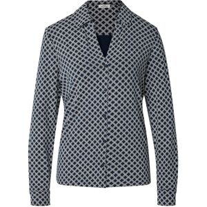 Tchibo - Blusenshirt mit Knopfleiste - Damen - Gr. S - dunkelblau/print Tchibo - Blusenshirt mit Knopfleiste - Damen - Gr. S - dunkelblau/print