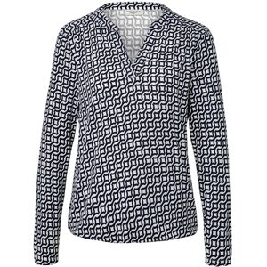 Tchibo - Bedrucktes Blusenshirt - Damen - Gr. S - dunkelblau/print Tchibo - Bedrucktes Blusenshirt - Damen - Gr. S - dunkelblau/print