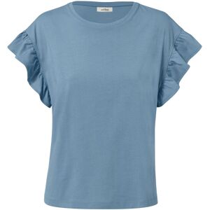 Tchibo - Shirt mit Volant - Damen - Gr. XL - blau Tchibo - Shirt mit Volant - Damen - Gr. XL - blau